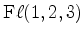 $ \operatorname {F\ell }(1,2,3)$