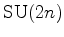 $ \operatorname{SU}(2n)$