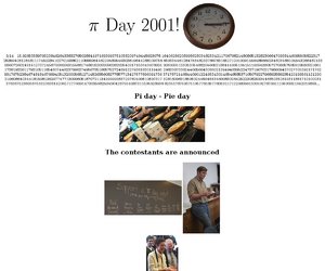 Pi day 2001